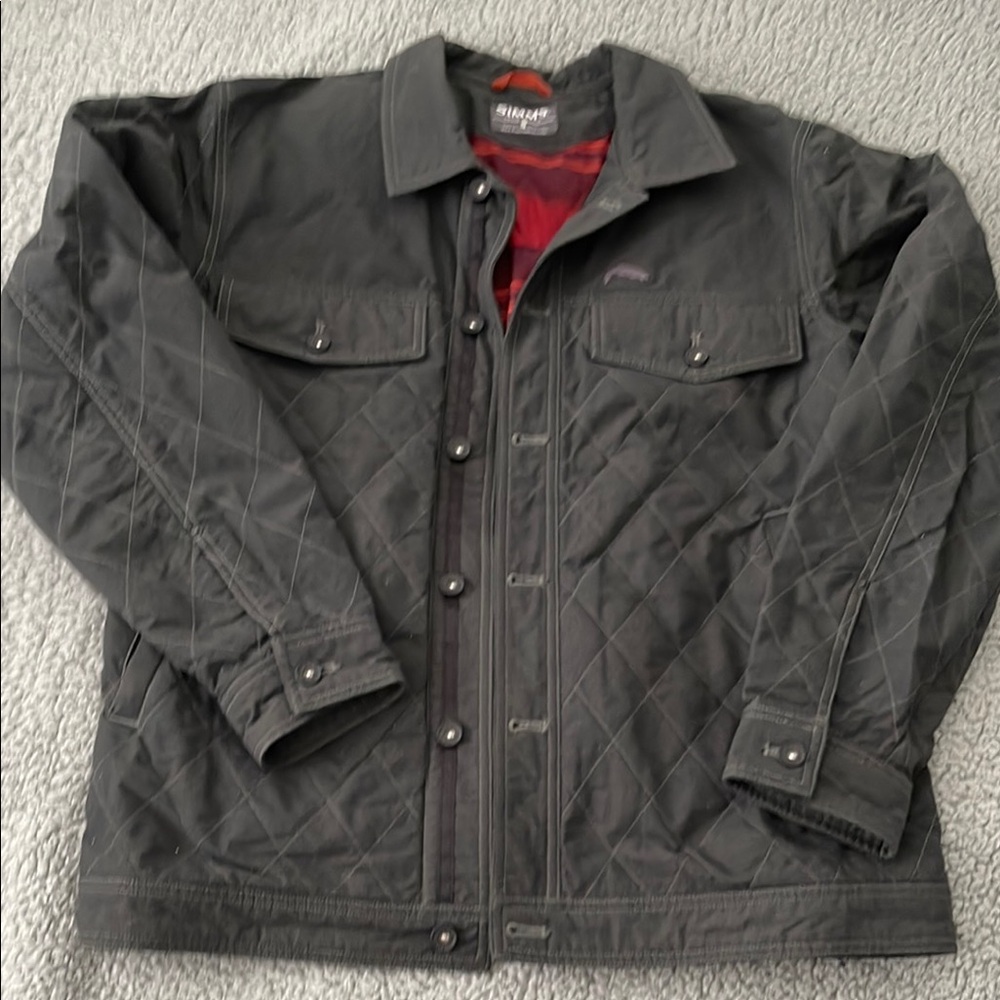 Simms Black Lightweight Shirt Jacket with Modern Design